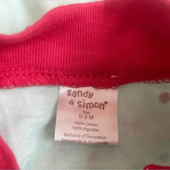 Set of 3 Footsie Pajamas for 0-3M - Lasy Bug - Stripes - Polka Dots - Cotton - Picture 12 of 13